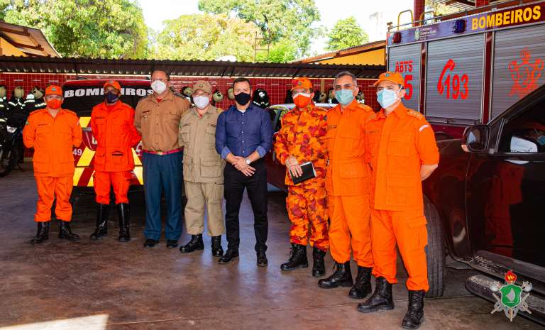 Secretário da Segurança Pública e Comandante Geral dos Bombeiros realizam visita técnica em obras de quartéis na Capital