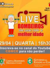 Corpo de Bombeiros comemora primeiro ano da live dos bombeiros “Em Casa com a Melhor Idade”