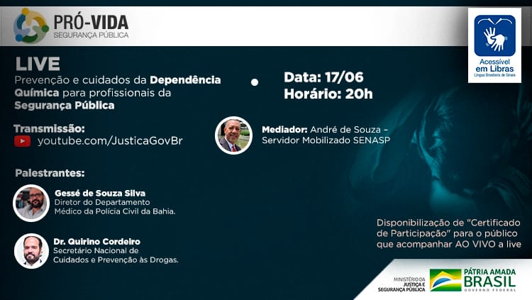 Pró-Vida talks live junho: Prevenção e cuidados da dependência química