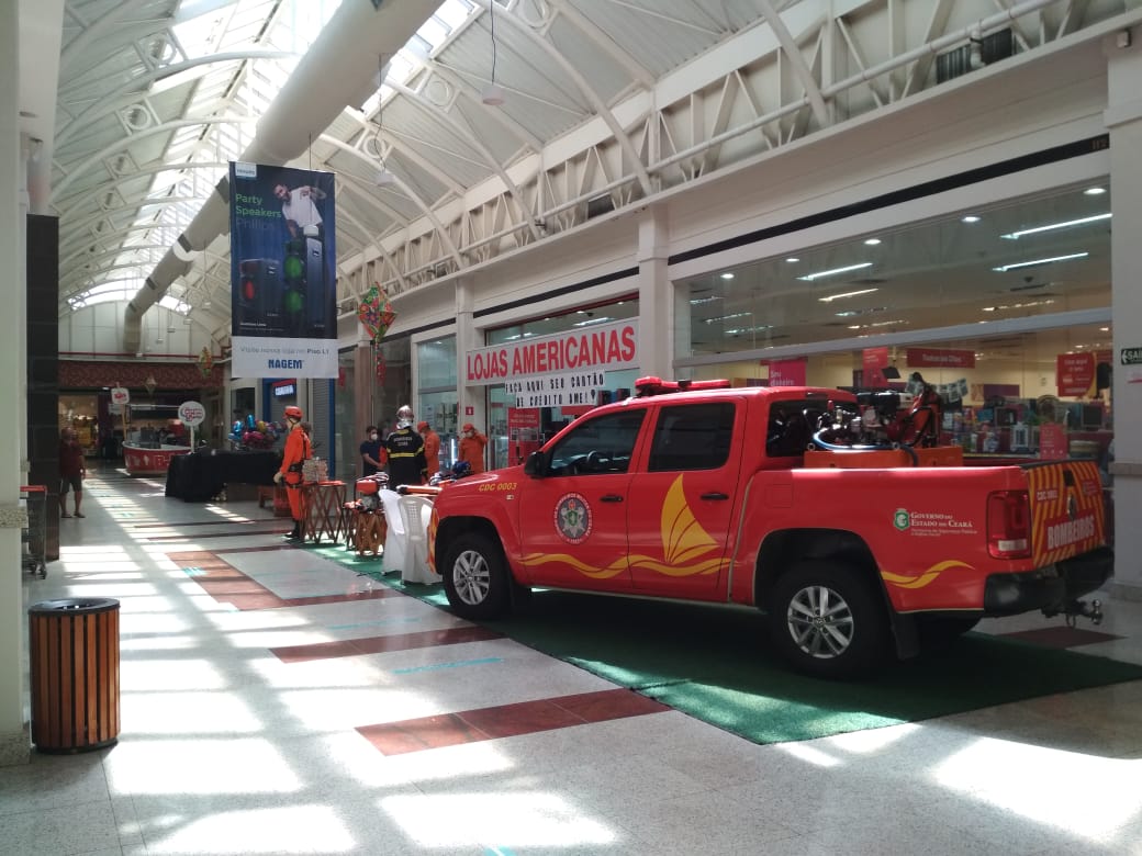 57ª Semana de Prevenção - 5º Batalhão realiza exposição em Shopping de Juazeiro do Norte