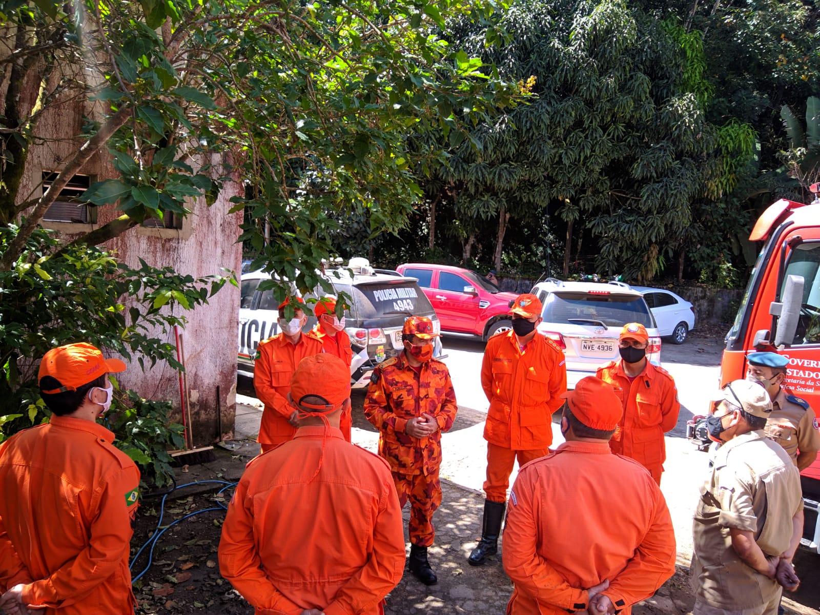 Comando do Corpo de Bombeiros do Ceara visita 5ªCia/4ºBBM em Guaramiranga