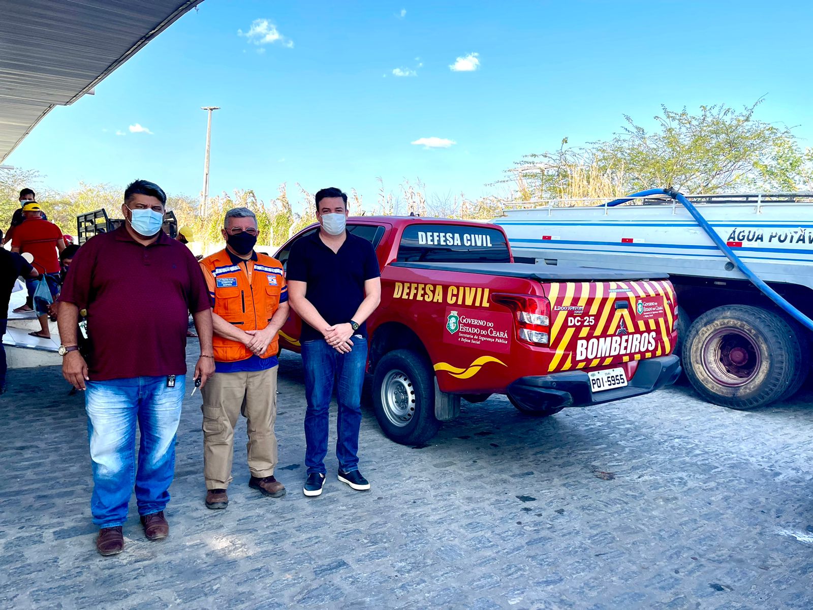 Corpo de Bombeiros inicia Operação Carro-Pipa em Pedra Branca e Monsenhor Tabosa