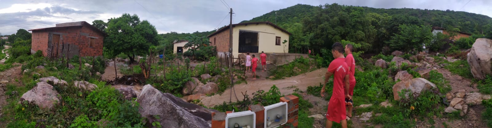 Corpo de Bombeiros avalia área afetada pela chuva em Itapipoca