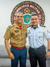 Comandante-geral do Corpo de Bombeiros recebe visita de cortesia do Chefe da Casa Militar