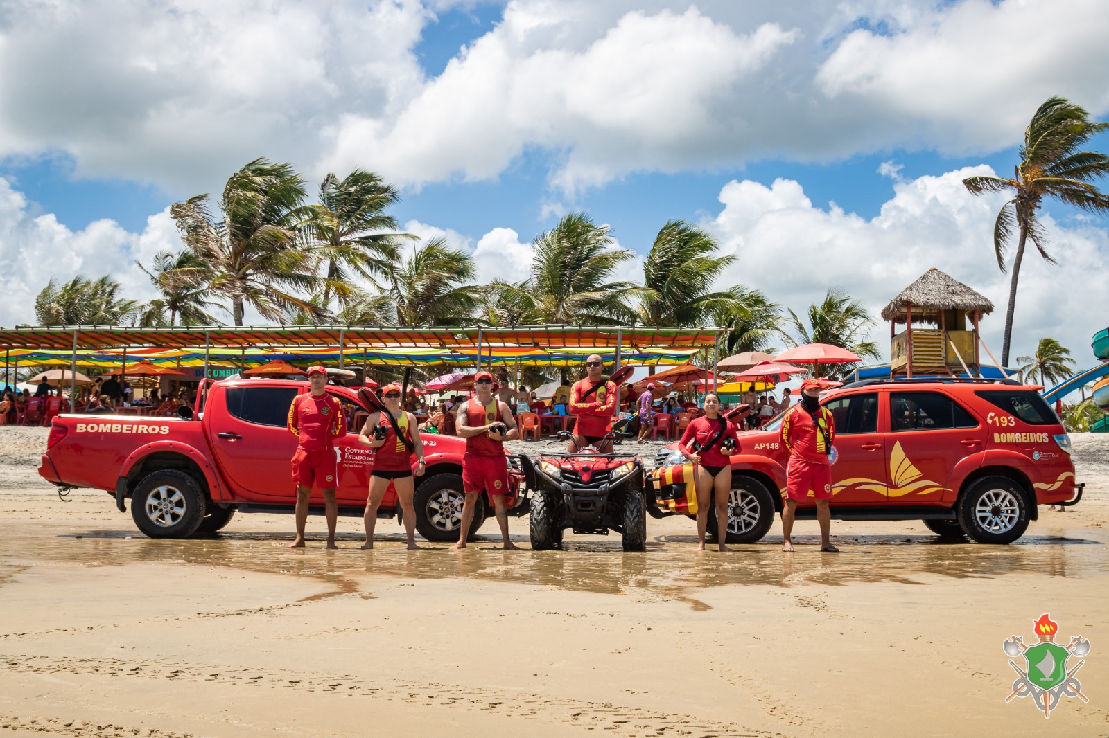 Corpo de Bombeiros salva três banhistas em praias nesse fim de semana