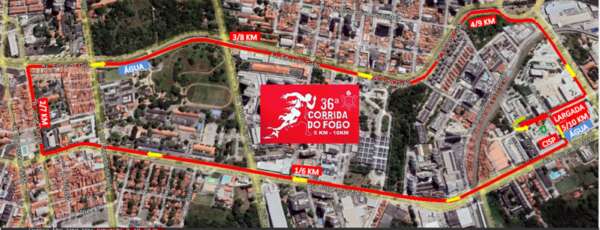 Confira o novo percurso da Corrida do Fogo do Corpo de Bombeiros do Ceará