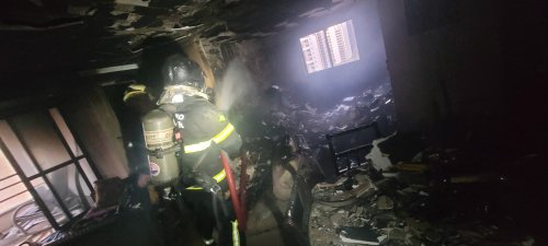 Incêndio de apartamento mobiliza bombeiros do 1º Batalhão