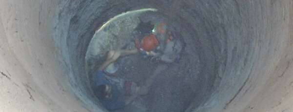 Corpo de Bombeiros resgata homem de cacimba de 20 metros de profundidade