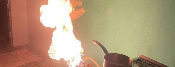 Incêndio em gás de cozinha mobiliza bombeiros militares de Maracanaú