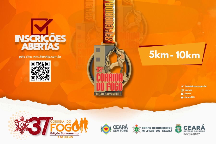 37ª Corrida do Fogo – Inscrições Abertas! – Medalha