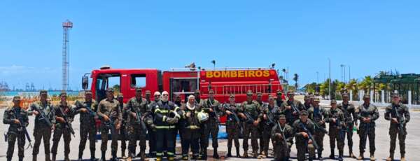 CBMCE participa de simulado de incêndio com o Exército Brasileiro no Porto do Pecém
